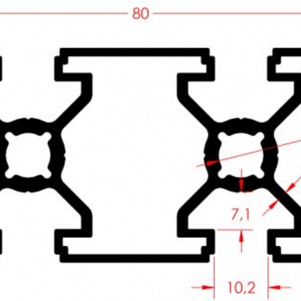 SGMA PROFL 40X80 K10 LIGHT