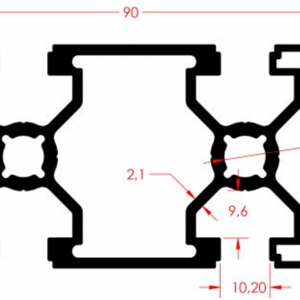 SGMA PROFL 45X90 K10 LIGHT