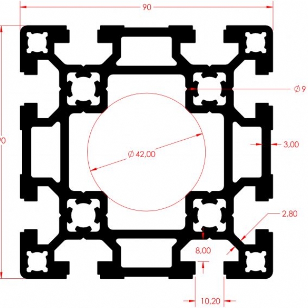 SGMA PROFL 90X90 K10 AIR