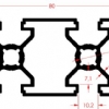 SGMA PROFL 40X80 K10 LIGHT