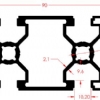 SGMA PROFL 45X90 K10 LIGHT